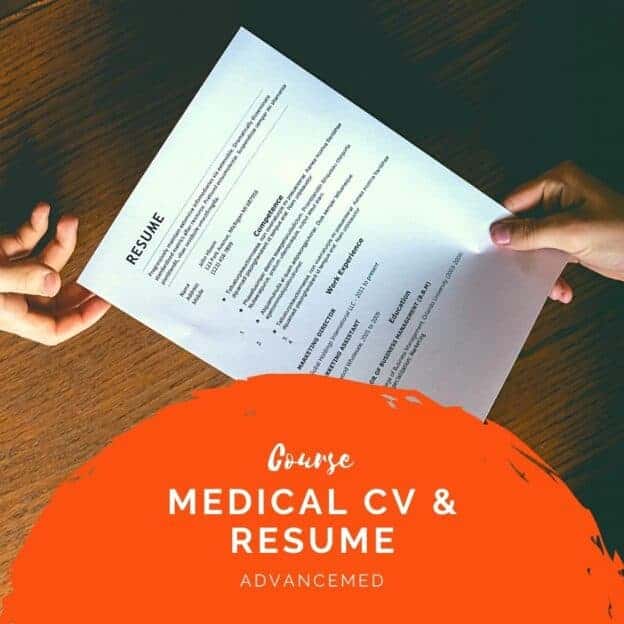 Medical CV and Resume Course AdvanceMed